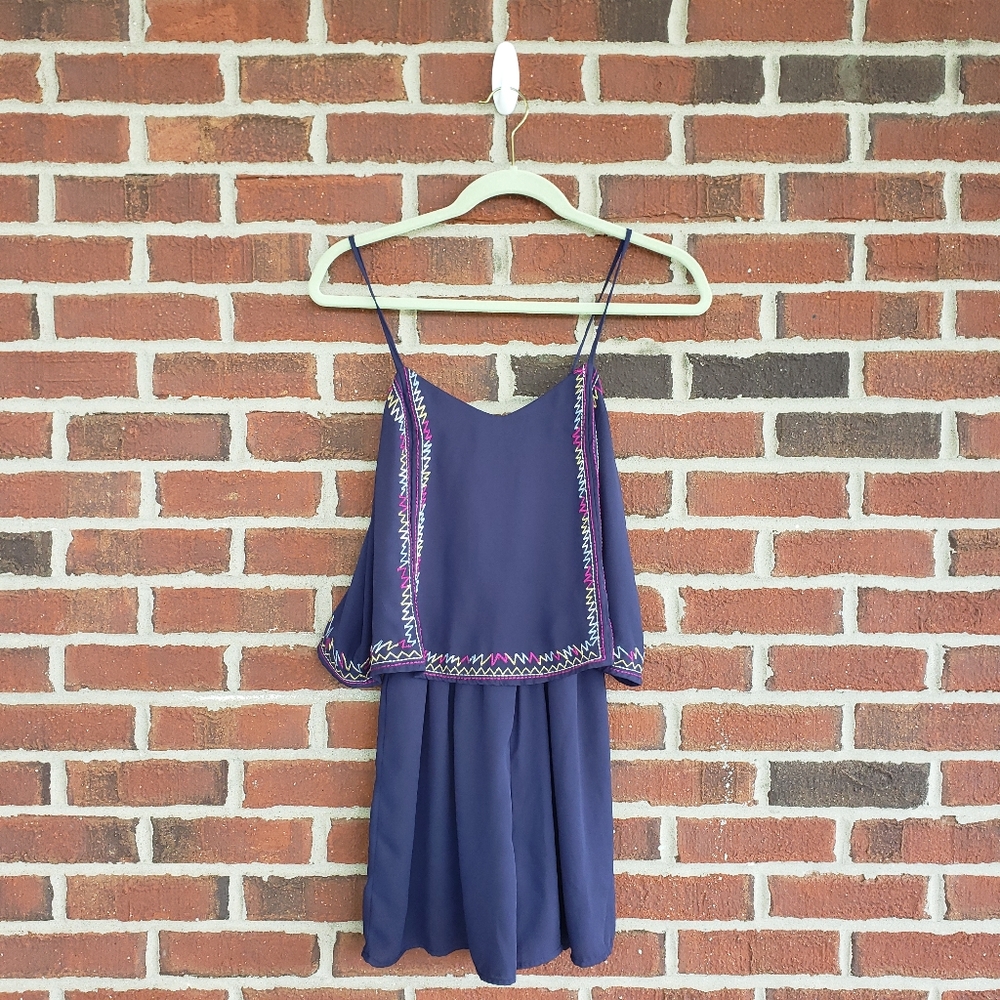 Navy Blue Romper